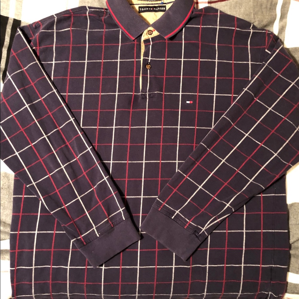 VINTAGE Striped Tommy Hilfiger Rugby Shirt